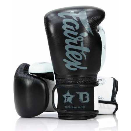 Fairtex FXB BG V2 BK/WH Black Gloves