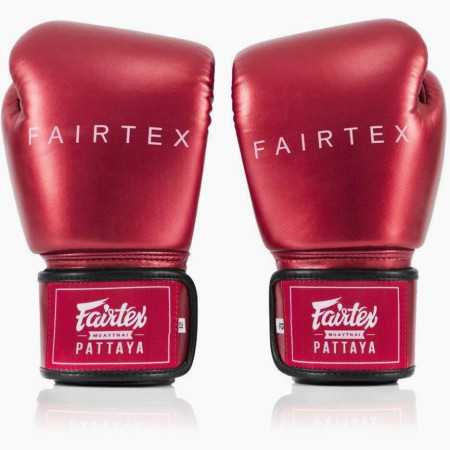 Luvas Fairtex Vermelho Metálico