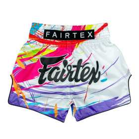 Pantalones Cortos Fairtex BS1933 World Music Blanco Pantalones Cortos Fairtex BS1933 World Music Blanco