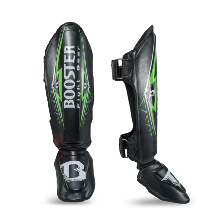 Booster SG WAR Shin Guards Black and Green