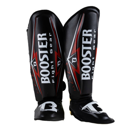 Booster SG WAR Shin Guards Black and Red