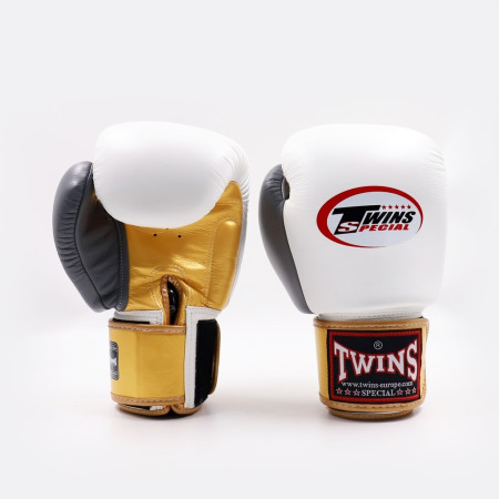Twins Special BGVL 4 Boxing Gloves – Gold/White/Grey