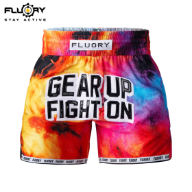 Calções Muay thai Fluory MTSF129 Vermelho