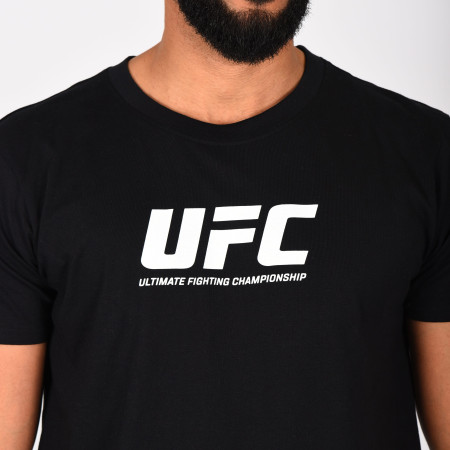 Official UFC Black T-Shirt with White Logo