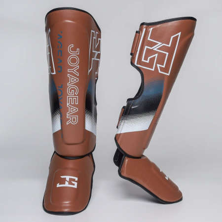 Joyagear Evolution Pro Shinguards Brown/White