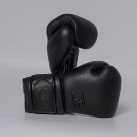 Joyagear Elite Performance Boxing Gloves Leather Black