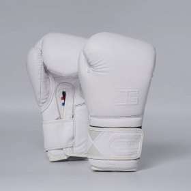 Joyagear Elite Performance Boxing Gloves Leather White
