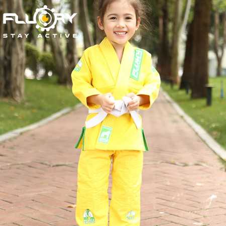 Fluory BJJF30 Kids Yellow Kimono