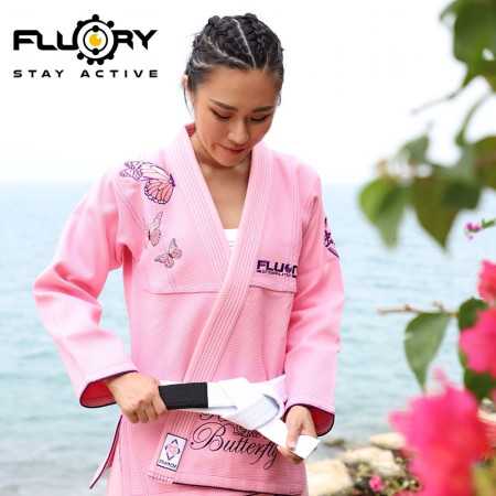 Kimono Fluory BJJ F26 Rosa