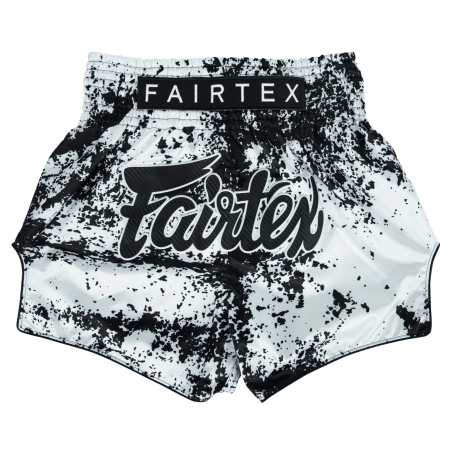 Pantalones cortos Fairtex Muay Thai - BS1948 Grunge White