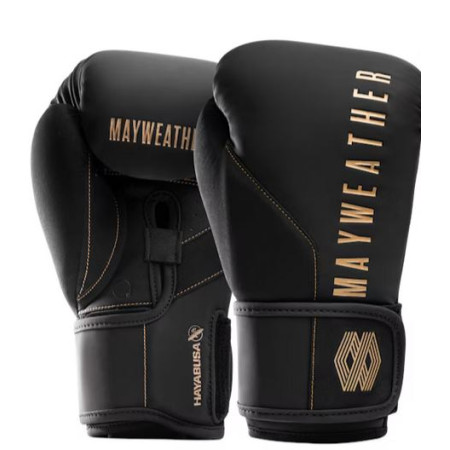 Guantes Hayabusa Mayweather Negro y Dorado