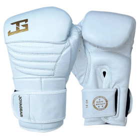 Guantes Joya 'Gold FALCON' de Cuero Blanco