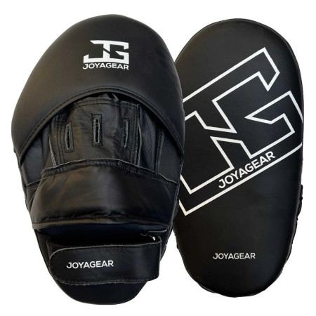 Focus mitt "DE LUXE" Leather (PAIR) Black/extra thin
